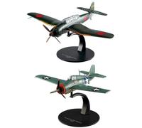 - Set of 2 1/72 combat aircraft compatible with AICHI B7A2 + GRUMMAN F4F - NG12 - G10+G18