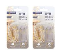 Premier 20 Battery Operated Large LED ULTRABRIGHTS with Timer - Warm White (LB191279WW)