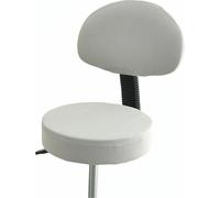 Set of 2/4/1 Round Rolling Stool Covers with Back Stretch, Swivel Drafting Work SPA Salon Stools Chair Slipcovers Kitchen Barstool High Bar Chairs Slipcovers Swivel Seat Covers(H24,1PC)