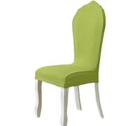 Set of 2/4/6 Curved Dining Chair Covers, Round Back Protector for Modern Upholstered Oval Chairs with Wooden Legs, Stretchy &, Perfect for Home Decor