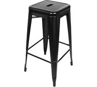 Set of 2/4 Industrial Iron Bar Stools, Stackable Suede High Chairs for Kitchen, Restaurant, Living Room - Modern Metal Design, Durable Upholstery, Space-Saving Furniture