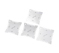 Set Of 2/4 Practical Guitar Neck Radius Ruler Ensures Intonation And Playing Comfort Steel Texyure For Neck Radius Gauge