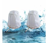 Set of 2-500 Mesh Nylon Plankton Sampling Nets for Ocean Pond River & Reservoir - Portable Protozoa Micronism Collection Kit (30cm Diameter)