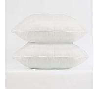 Set of 2-50cm x 50cm Hollowfibre New White Cushion Pad Inner Stuffer Pillow Polyester Insert Square Hypoallergenic (Pack of 2 | 20" x 20")