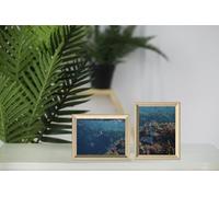 Set of 2-6''x 8'' Photo Frame Glass Front Brown Picture Frames Certificate Posters Portrait Landscape Modern Picture Hang Hook Frame Display For Home Office Classic Wall Decor