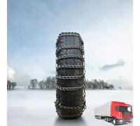 Set of 2 9mm Snow Chains for Trucks & SUV - Reinforced Anti-Skid Chains -Easy On and Off for Ice Snow and Mud 225/75R17.5 2pcs 12.00-20