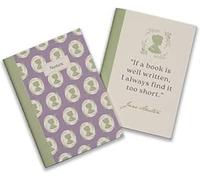 Half Moon Bay Jane Austen Set of 2 A6 Notebooks - Jane Austen | A5 size Lined Notebook | Journal | Stationery Gift | Writing Pad | Official Licensed Merchandise