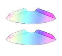 Set Of 2 Acrylic Iridescent Floating Corner Shelves For Wall Mounted Organization Of Personal And Decorative Items(colorful)