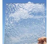 Set of 2 Acrylic Stone Sheet Texture,PMMA Wave Rippe Sheet,Crystal Plastic Acrylic Sheets for DIY Crafts,Advertising,Sign,Display Cases (1, 3MM Thickness, 40x40cm)