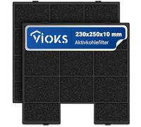 Set of 2 Activated Carbon Filters Exhaust Air Filter Cooker Hood Can Be Cut To Size Replacement for Amica Bomann PKM KF 17142 KCC705 for Filter Mat