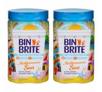(Set of 2) All Purpose Bin Brite Bin Odour Neutraliser Scented Powder - Eliminate Smells Fragranced Powder for Bins (Bin Brite Mediterrinean- 500gm)
