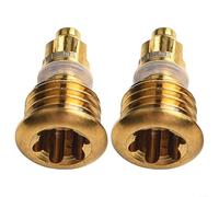 Set of 2 Alloy Bike Brake Lever Bleed Screws with O Ring Compatible with MT2 MT4 MT5 MT7 MT8 Bicycle Brake Levers (Golden)