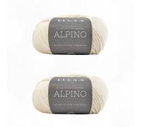 Set of 2 Alpaca & Merino Yarn - Super Soft Aran Weight Yarn for Knitting & Crochet, 3.5 oz (100g), 164 yds (150m) Total, 60% Alpaca / 40% Superfine Merino
