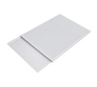 Set of 2 Anodized Aluminum Baking Sheet 35x25cm Safe Oven Safe Pan Fast Heats Transfer for Dessert Bread Commercial Grade Pastry Baking Tray
