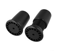 Set of 2 Anti Slip Adjustable Bed Risers Elevate Your Sofas, Tables, and Chairs with Comfortable Height from 76 to 125mm (Black)