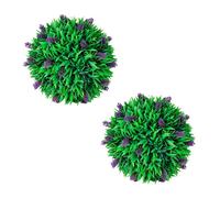 Set of 2 Artificial Boxwood Ball with Lavender 30 cm