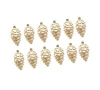 Set Of 2 Artistic Color Pinecone Christmas Ornaments Eye Catching Shining Festival Tree Decorations Pinecone Christmas Ornaments
