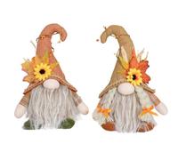 Set of 2 Autumn with Light - Soft Plush Autumn Decoration, Perfect as Autumn Interior and Autumn Decoration for Thanksgiving and Harvest Season (A&B)