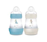 Set of 2 Baby Bottles - MAM - Easy Start - Anti-colic - 160 ml - Teat flow 1 - Ocean + Sand