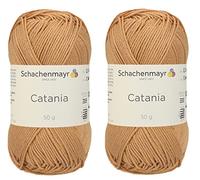 [ Set of 2 Skeins ] SMC Catania Originals 100% Mercerized Cotton Yarn, Total 3.52 Oz. Each 1.76 Oz (50g) / 136 Yrds (125 m) Amigurumi Yarn Fine-Sport 2 (179 Camel)