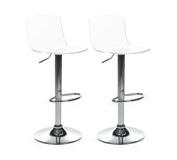 Set of 2 Bar Chairs IMOLA Swivel Transparent