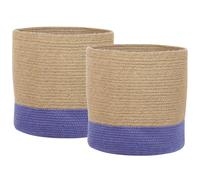 Set of 2 Baskets BULANIK Jute Violet