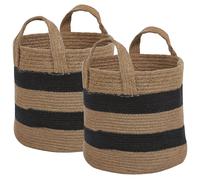 Set of 2 Baskets GEREDE Jute Natural