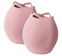 Set of 2 Baskets PANJGUR Cotton Pink