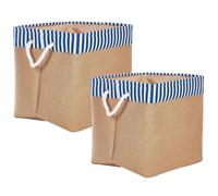 Set of 2 Baskets TUGUL Cotton Beige