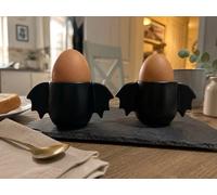 Serano Egg Cup Set Bat Wing - Black Novelty Egg Cups - 15