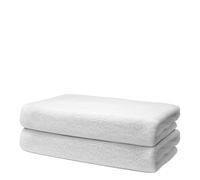 Set of 2 Bath Towels 70x140 cm - Bath Sheet - Large Shower Towel - Premium 100% Turkish Cotton Towels - 500 GSM - Very Soft & Absorbent - Hotel Quality Towel - Oeko-TEX Certified - Ôhm - White
