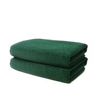 Set of 2 Bath Towels 70x140 cm - Bath Sheet - Large Shower Towel - Premium 100% Turkish Cotton Towels - 500 GSM - Very Soft & Absorbent - Hotel Quality Towel - Oeko-TEX Certified - Ôhm - Fir green