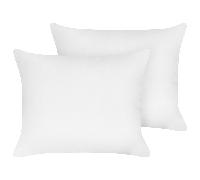 Set of 2 Bed Pillows TRIGLAV High Polyester 50 x 60 cm White