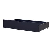 Set of 2 Bed Storage Drawers Pine Wood RUMILLY Navy Blue