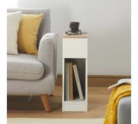 Set Of 2 Bedside Tables Side Table With 1 Drawer,wood Effect,sobuy Fbt111-Nwx2