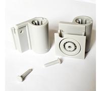 ShowerPart Bifold Shower Door Wheel Blocks, 20mm Diameter, Grey Plastic, 2x (Left & Right)