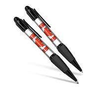 Set of 2 Black Ballpoint Pens (Photo Insert) - Niagara Falls Ontario Canada Flag - Soft Feel Finger Grip #59997