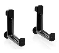 Set Of 2 Black Plastic Balcony Brackets Lechuza