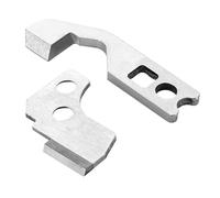 Set of 2 Blades (Upper + Lower) for Overlock Machines - Alfa 8703, 8704, Janome 634D, 644D and more.