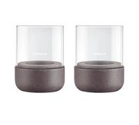Set Of 2 Blomus Calma Tealight Holder Xs - Cedar Wood