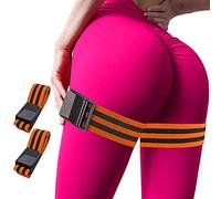 Set of 2 Blood Flow Restriction Bands for Women Glutes Occlusion Bands BFR Training Bands Wide Adjustable Straps for Thigh Lift Butt Squat Fitness
