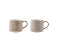 Set of 2 Botanical Mugs Multi-Coloured