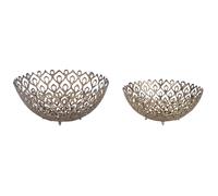 Set of 2 Bowls GROGOL Metal Gold