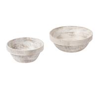 Set of 2 Bowls MINYA Mango Wood Light Brown