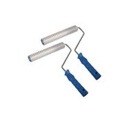 Set of 2 - Bubble Buster Rollers 225mm x 40mm Laminating/Fibreglass/GRP V Notch Tool