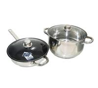 Set of 2 Buckingham Induction Saute Pan 2.7 LTR. & Deep Casserole 6 LTR.