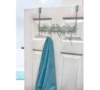 Set of 2 Butterflies Pink Over Door Storage Hooks Showerdrape Green One Size