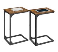Set of 2 C Shaped Side Table Bedside Table Sofa Side Table Coffee Table with