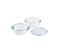 Set of 2 casseroles - PYREX - Glass - Round - 2.3 L