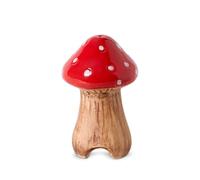 Set of 2 Ceramic Mushroom Pie Bird Vent, Whimsical Pie Funnel Steam Releaser to Prevent Spillover and Soggy Crust, Cute Cottagecore Toadstool Baking Tool for Double-Crust Pies